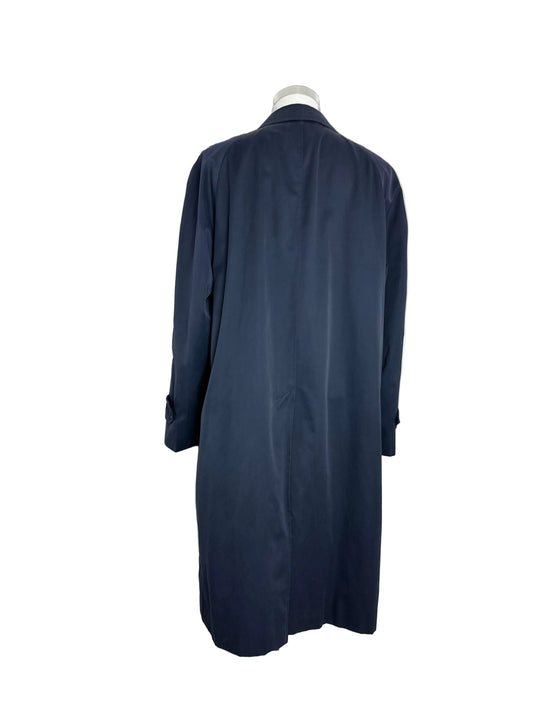 Vintage Burberry Car Coat Navy Size 54 XL