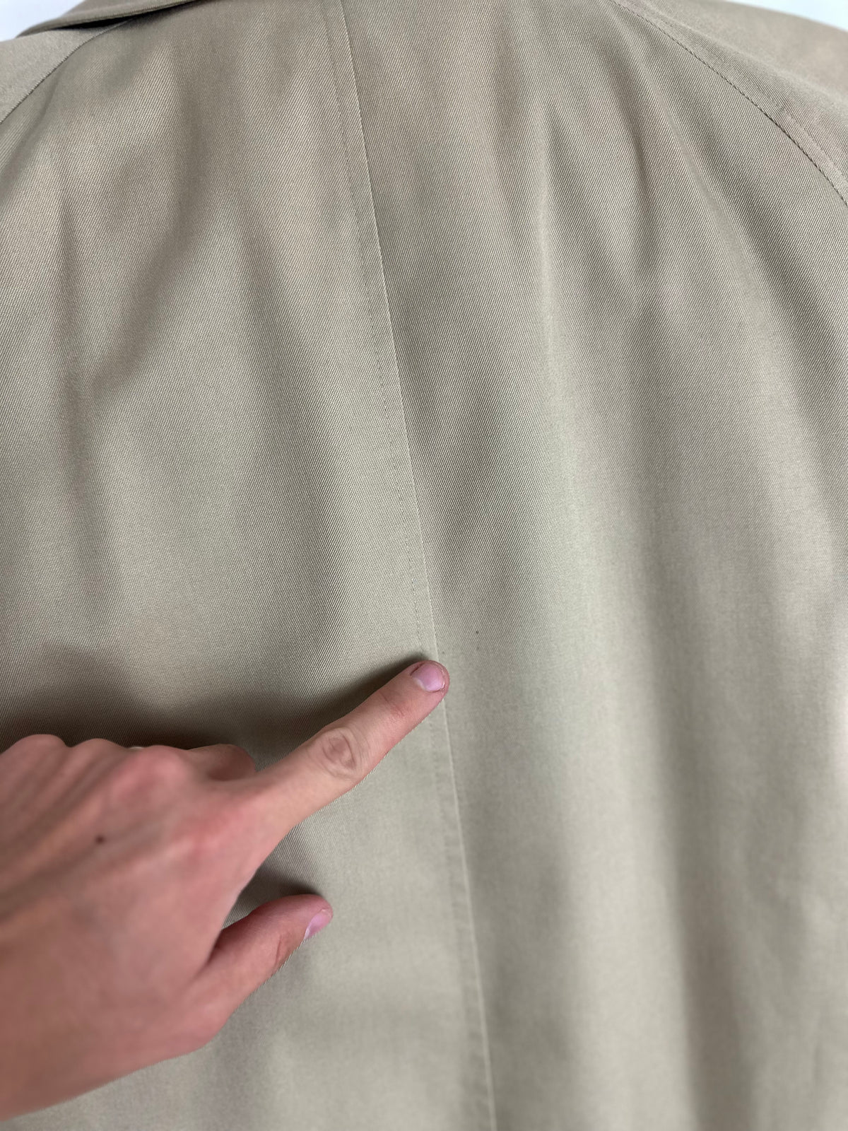 Vintage Burberry Car Coat Beige Size 48 M With Lining
