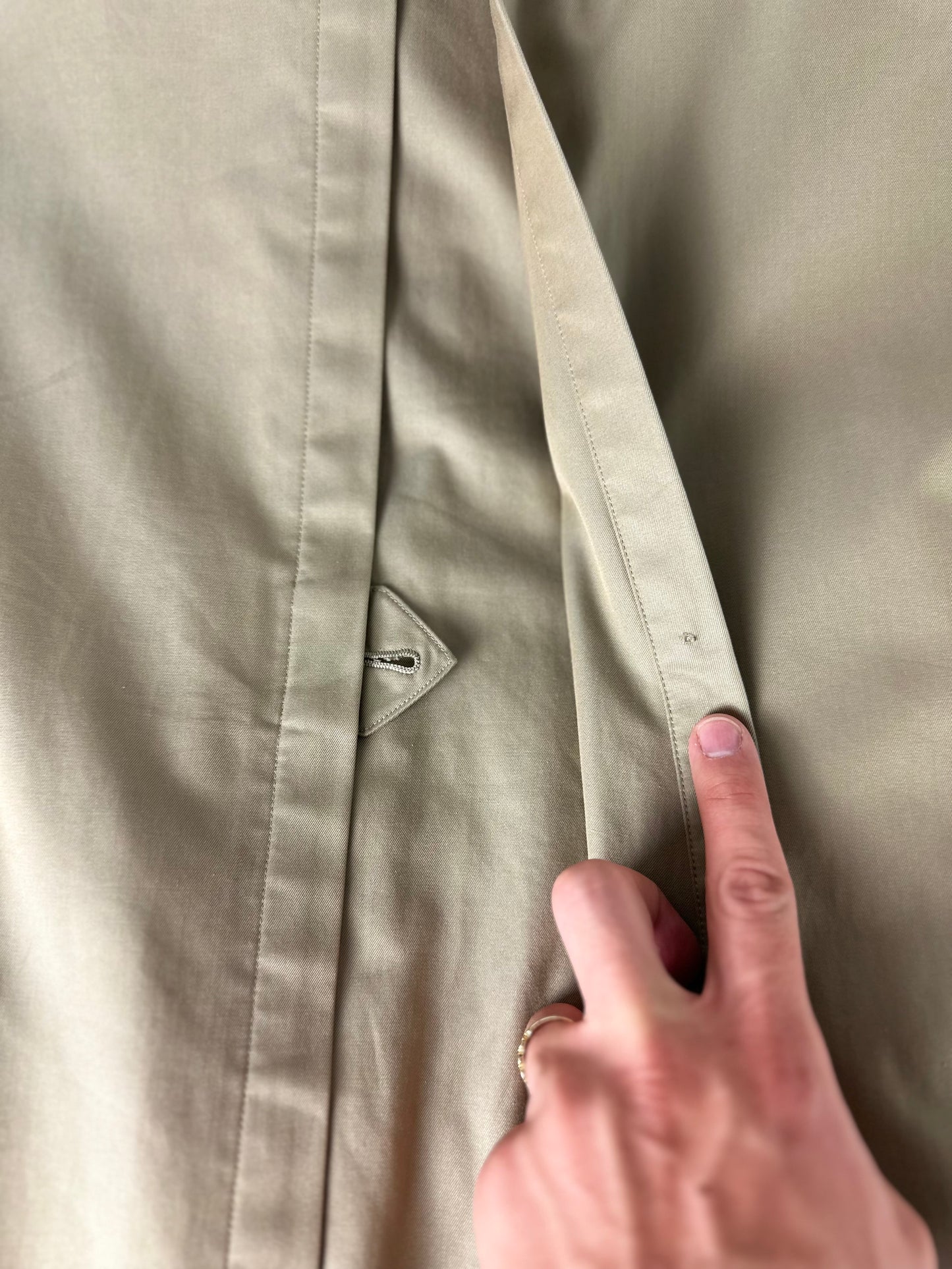 Vintage Burberry Trench Coat Size 10 S With Lining