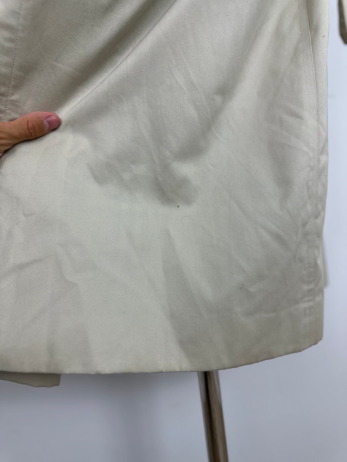 Vintage Burberry Trench Coat Creme Size 58 XXL