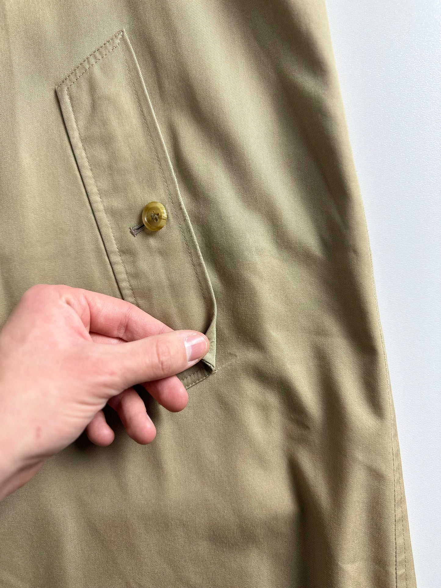 Vintage Burberry Car Coat Beige Size 54 XL