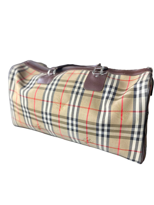 Vintage Burberry Nova Check Boston Bag
