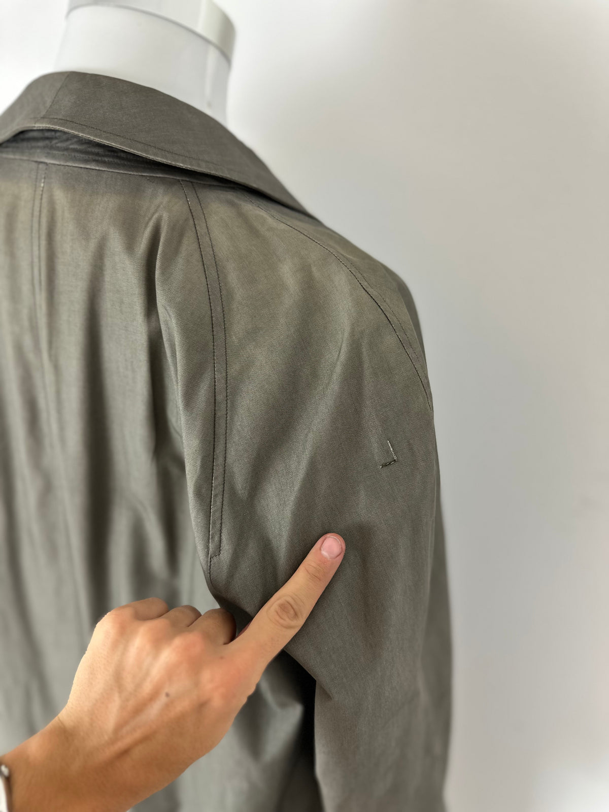 Vintage Burberry Car Coat Grey Size 50 L