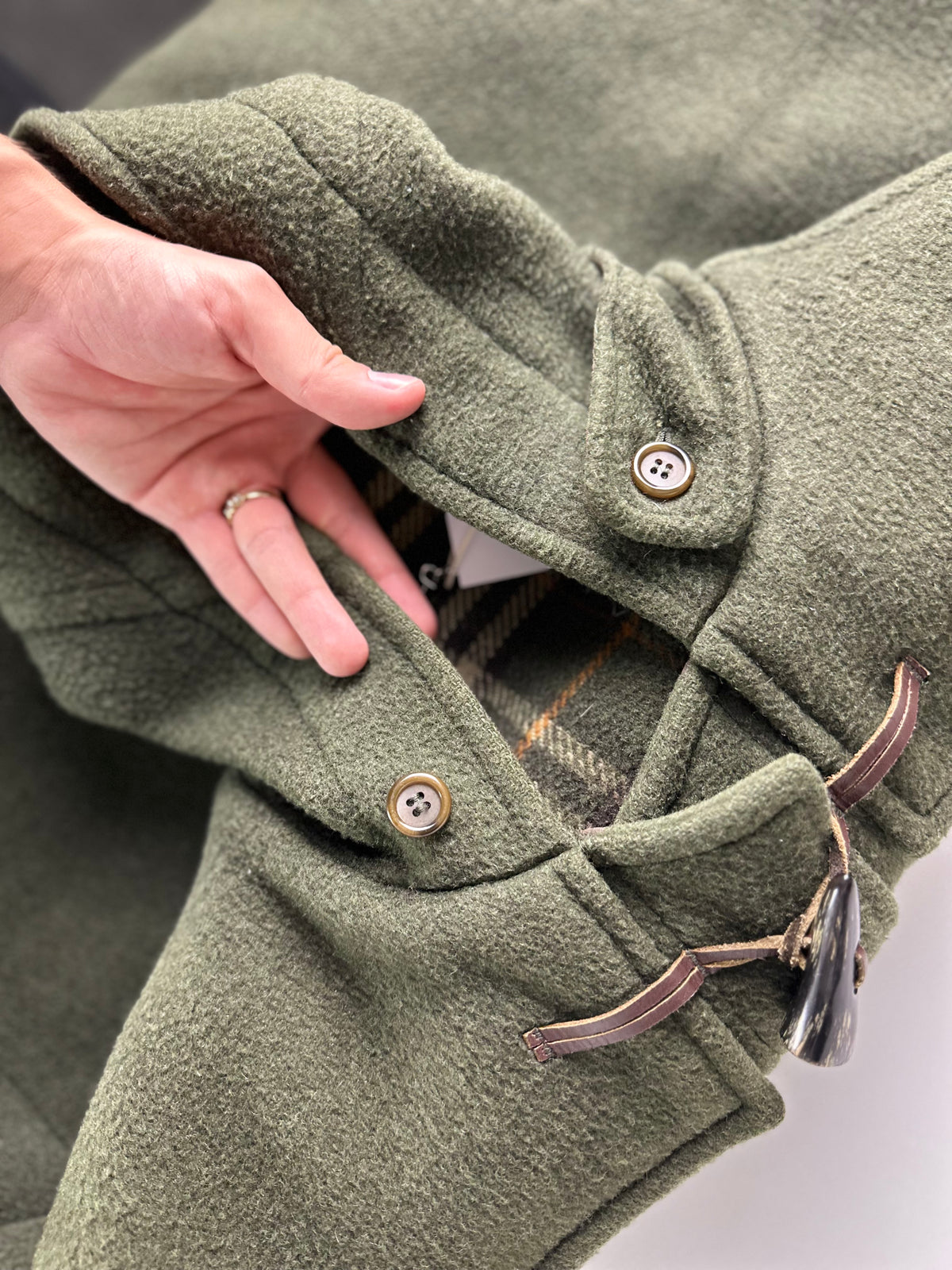 Vintage Burberry Duffle Coat Khaki Size 54 XL