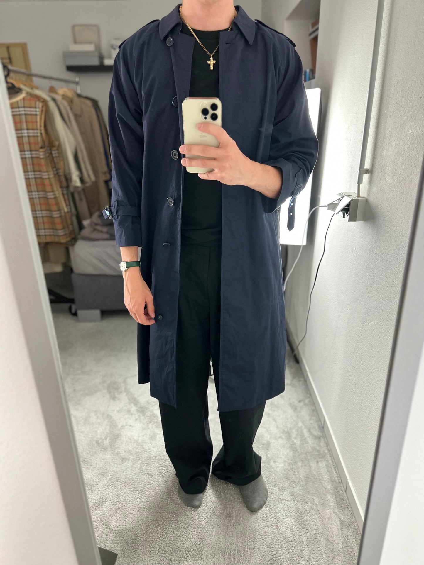 Vintage Burberry Trench Coat Size 10 S
