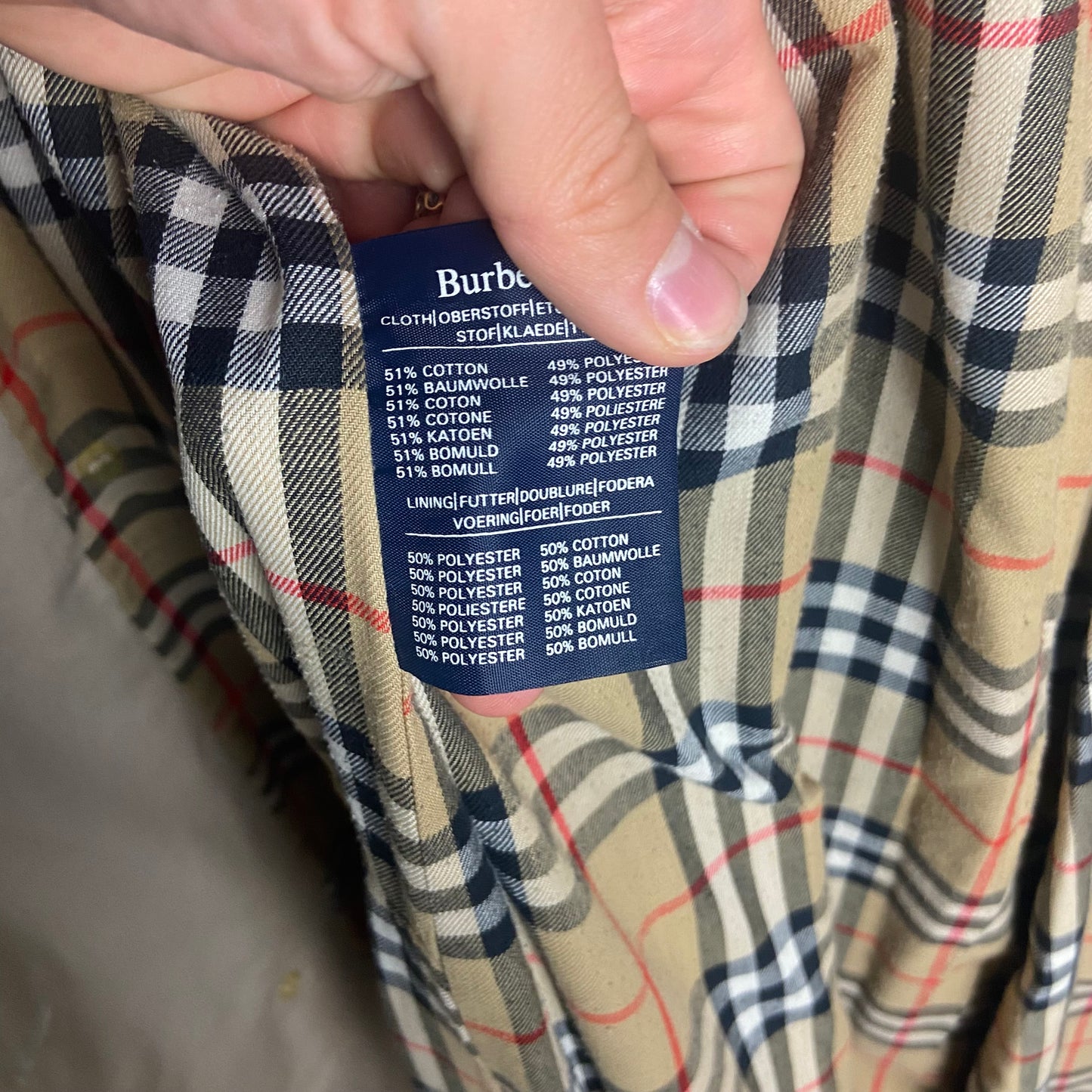 Burberry Trenchcoat Size 52/L