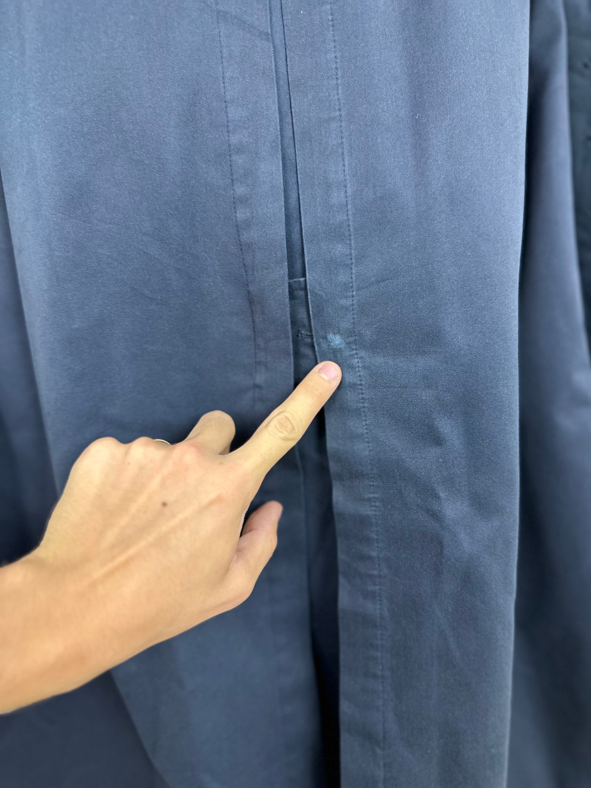 Vintage Burberry Trench Coat Navy Size 50 L