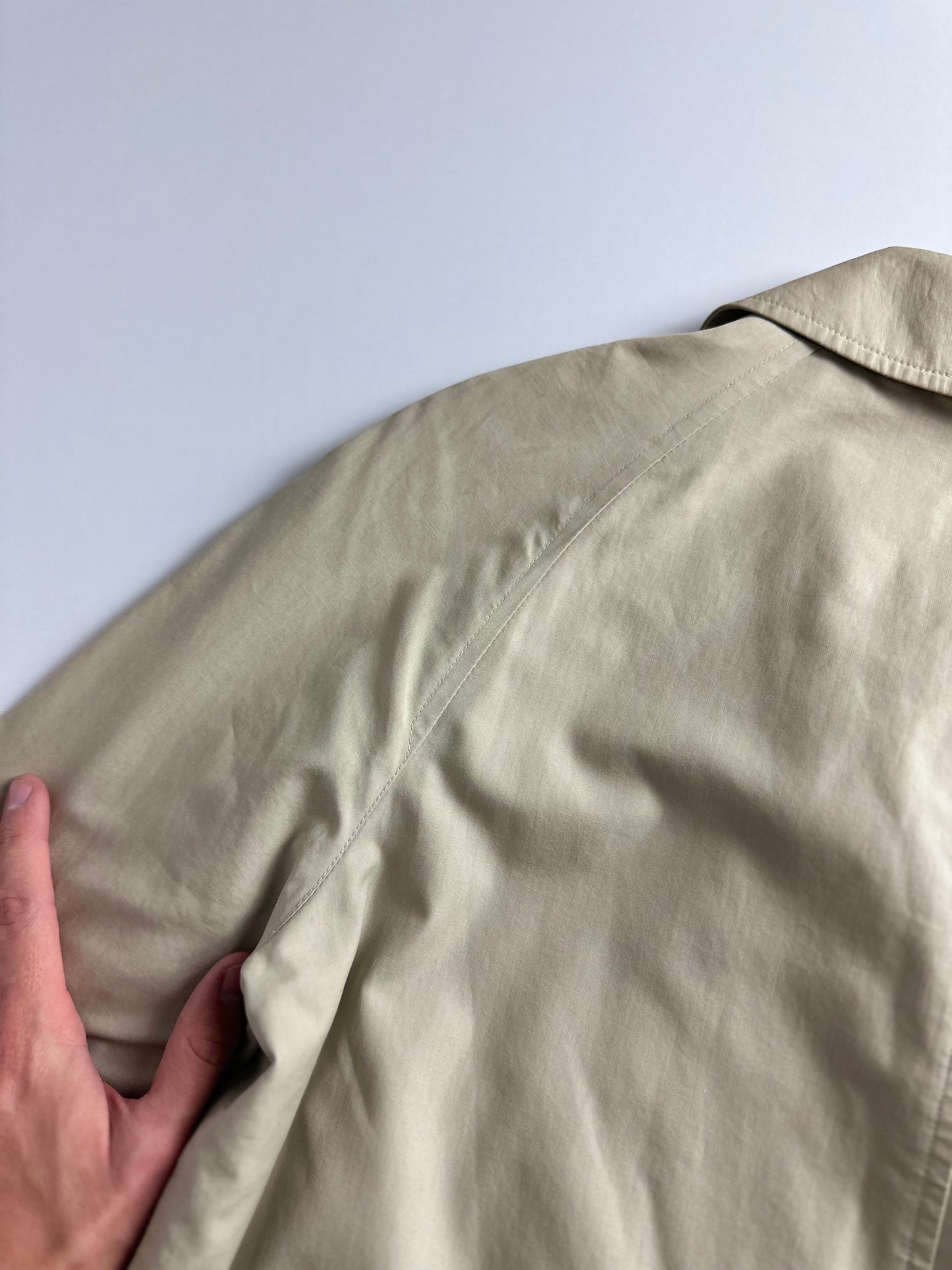Vintage Burberry Car Coat Creme Size 10 S