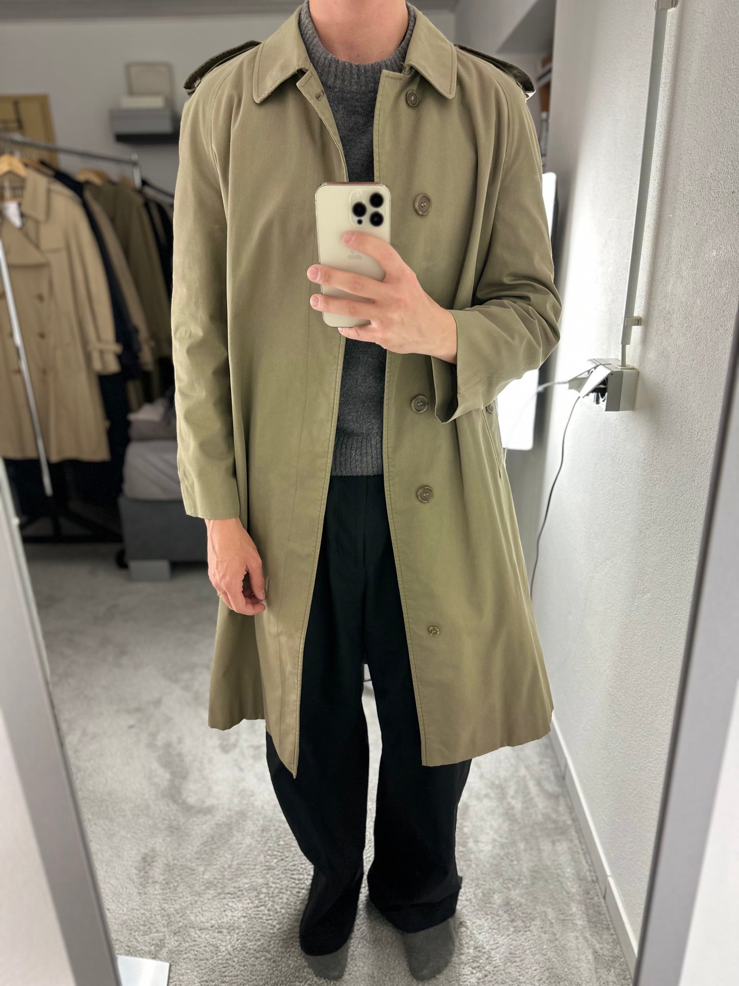 Vintage Burberry Trench Coat Size 48 M