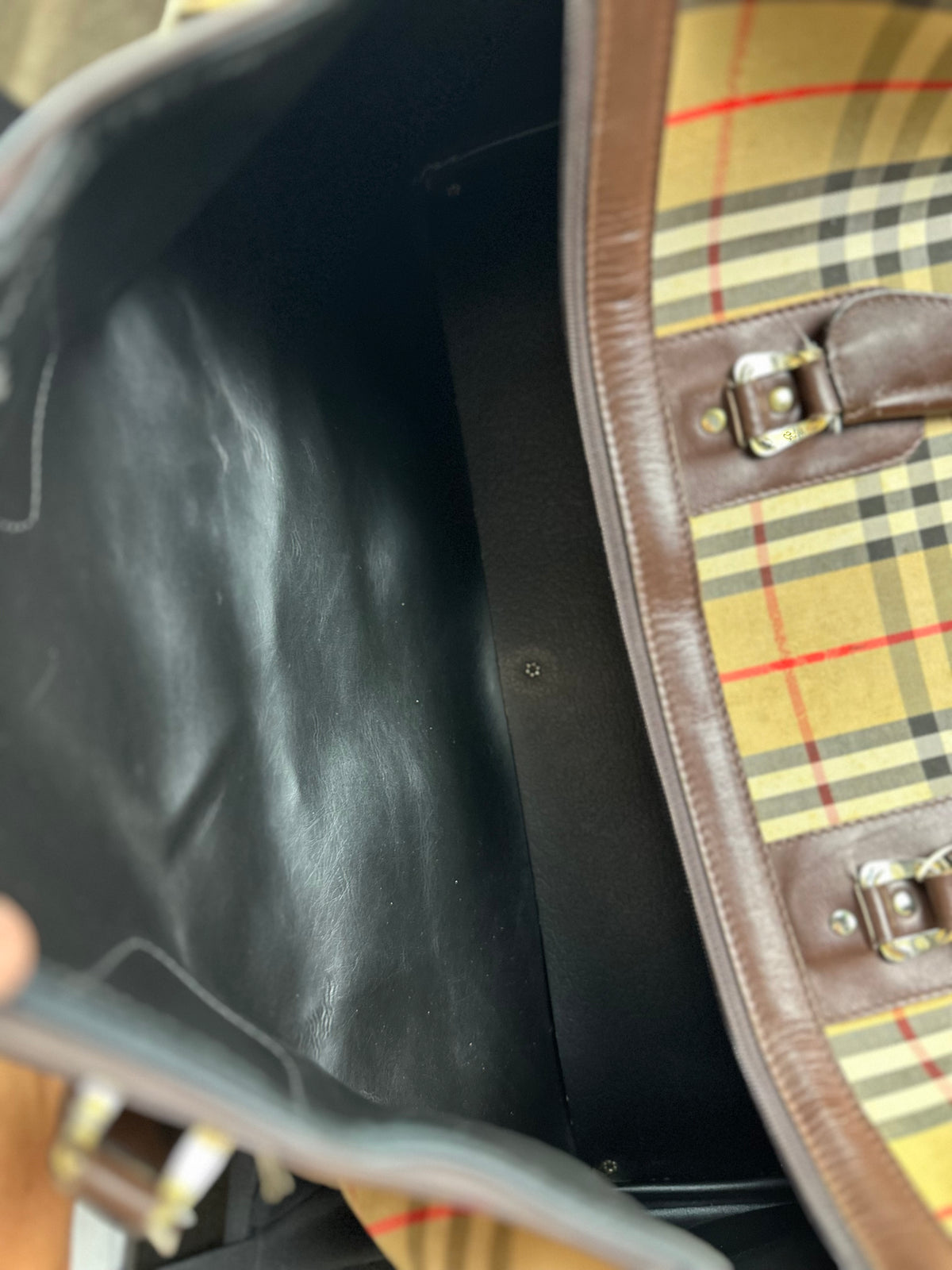 Vintage Burberry Nova Check Boston Bag