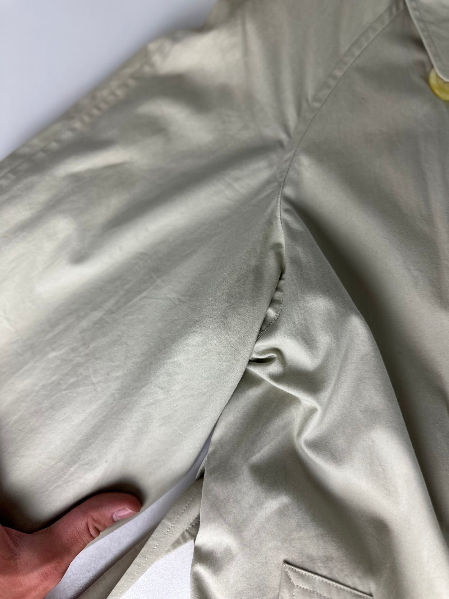 Vintage Burberry Trench Coat Size 14 L With Lining