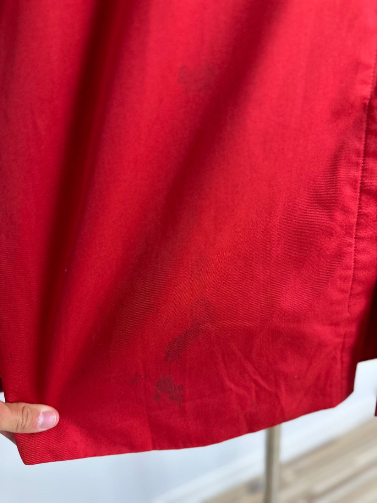Vintage Burberry Trench Coat Red Size 12 M