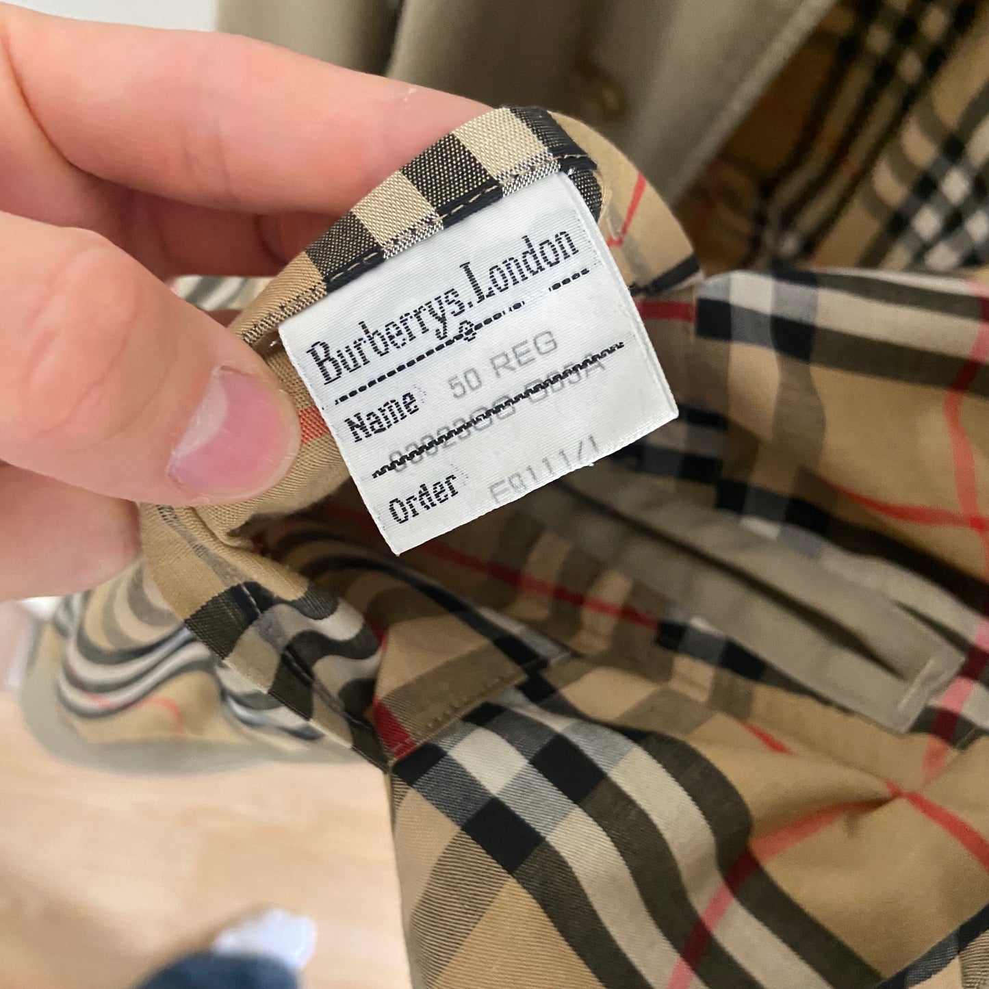 Burberry Trenchcoat Size 50/L