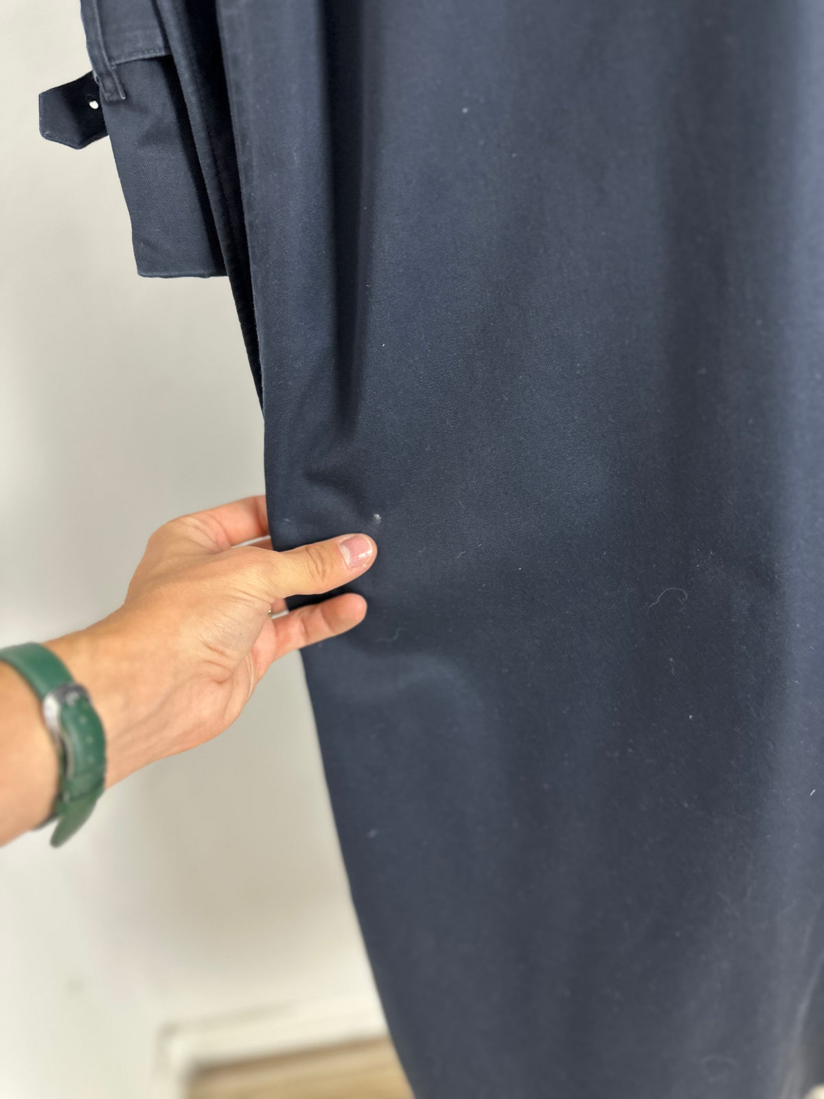 Vintage Burberry Trench Coat Navy Size 14 L