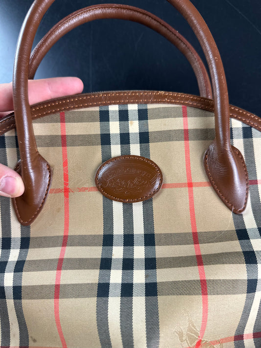 Vintage Burberry Haymarket Nova Check Bag
