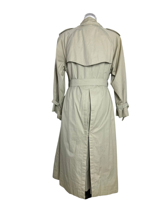 Vintage Burberry Trench Coat Size 14 L With Lining