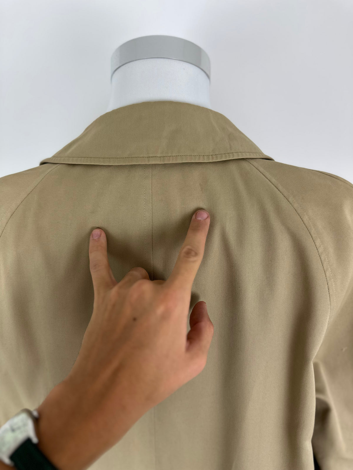Vintage Burberry Car Coat Beige Size 54 XL