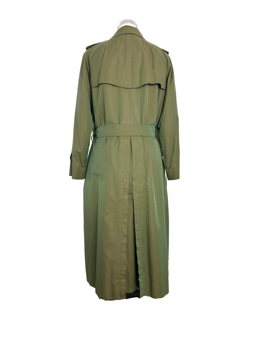 Vintage Burberry Trench Coat Size 12 M With Lining