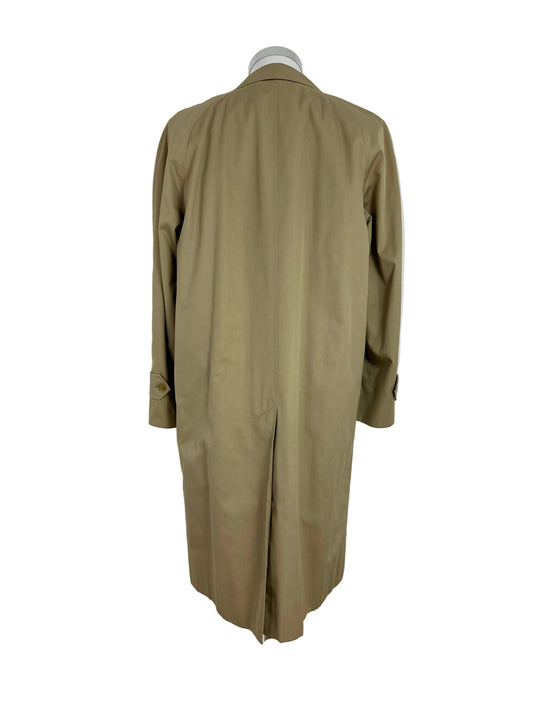 Vintage Burberry Car Coat Beige Size 48 M With Lining
