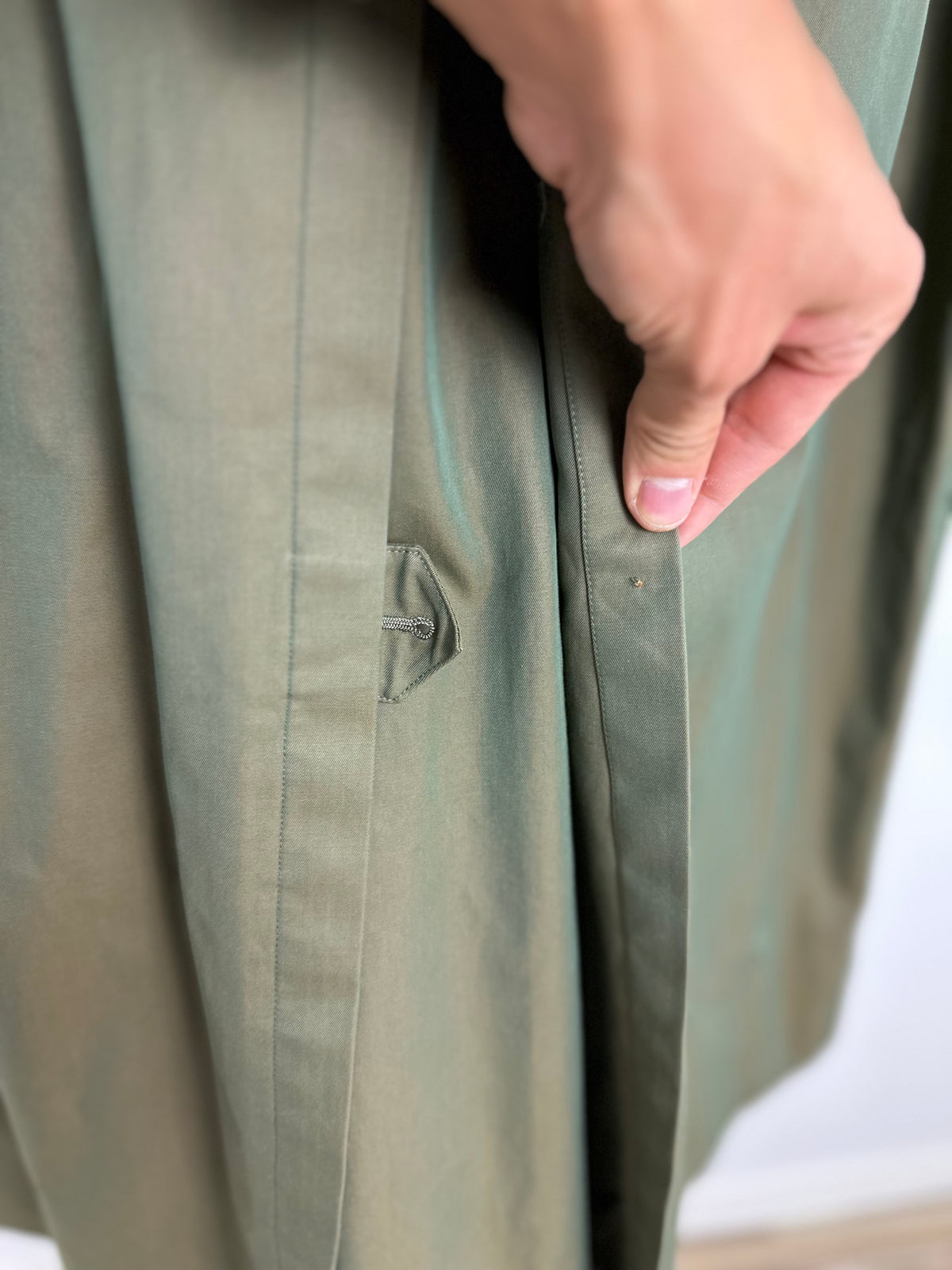 Vintage Burberry Trench Coat Khaki Size 48 M