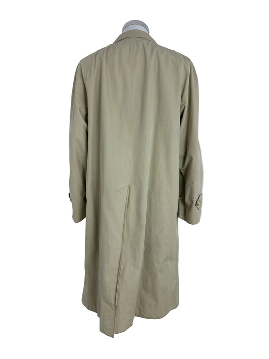 Vintage Burberry Car Coat Creme Size 58 XXL
