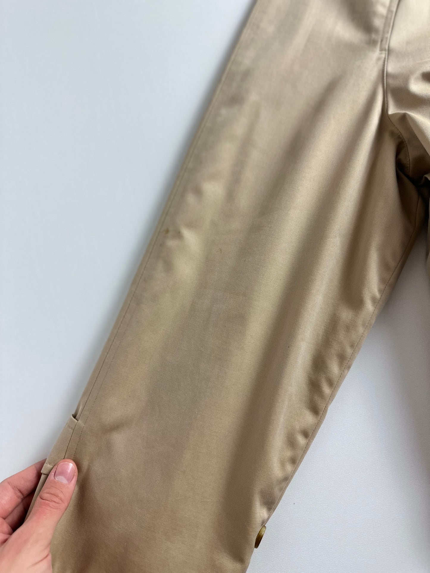 Vintage Burberry Car Coat Beige Size 46 S
