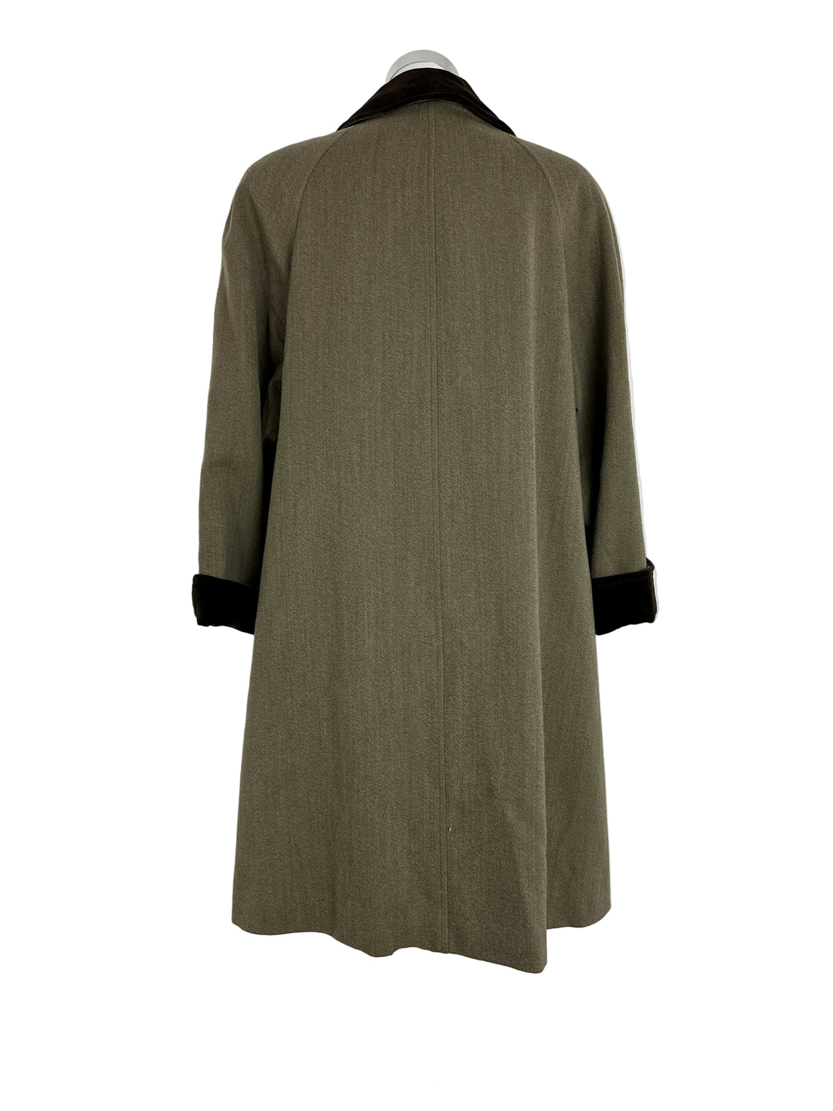 Vintage Burberry Wool Coat Brown Size 14 L
