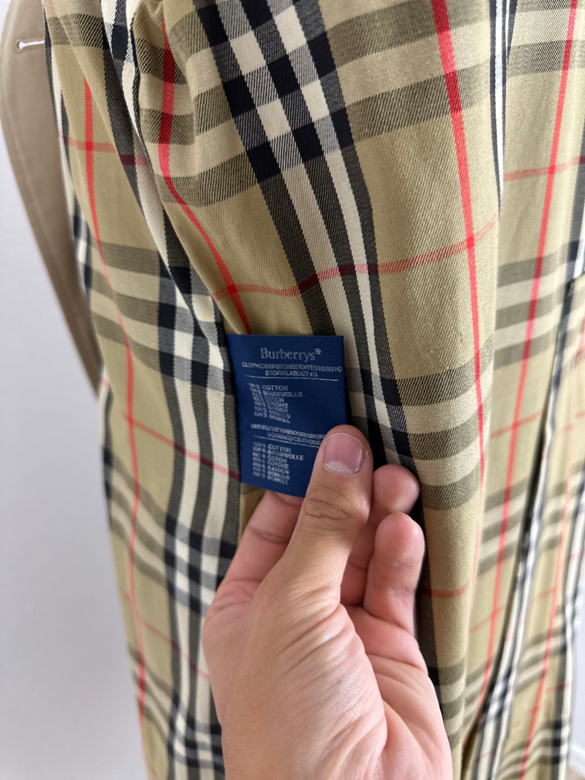 Vintage Burberry Trench Coat Beige Size 12 M