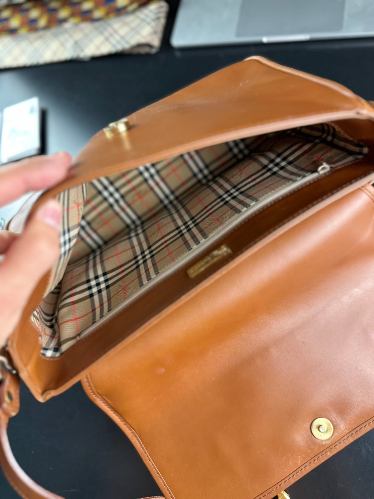 Vintage Burberry Nova Check Sling Bag