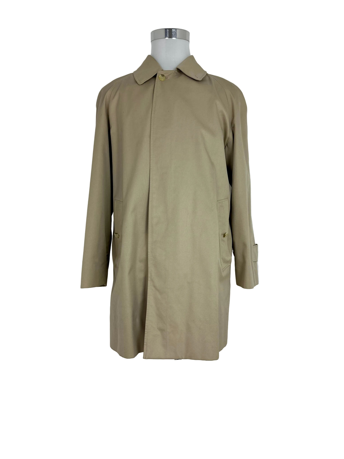 Vintage Burberry Car Coat Creme Size 48 M