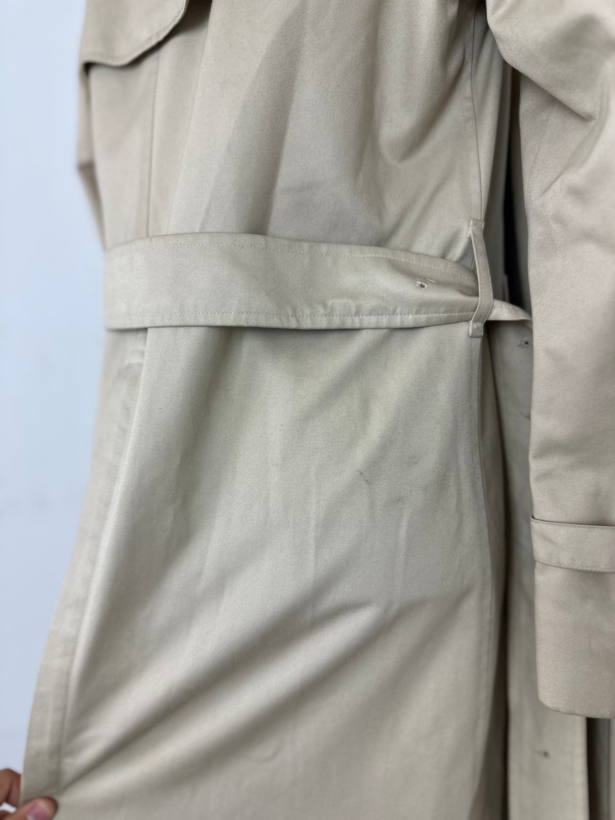Vintage Burberry Trench Coat Creme Size 10 S