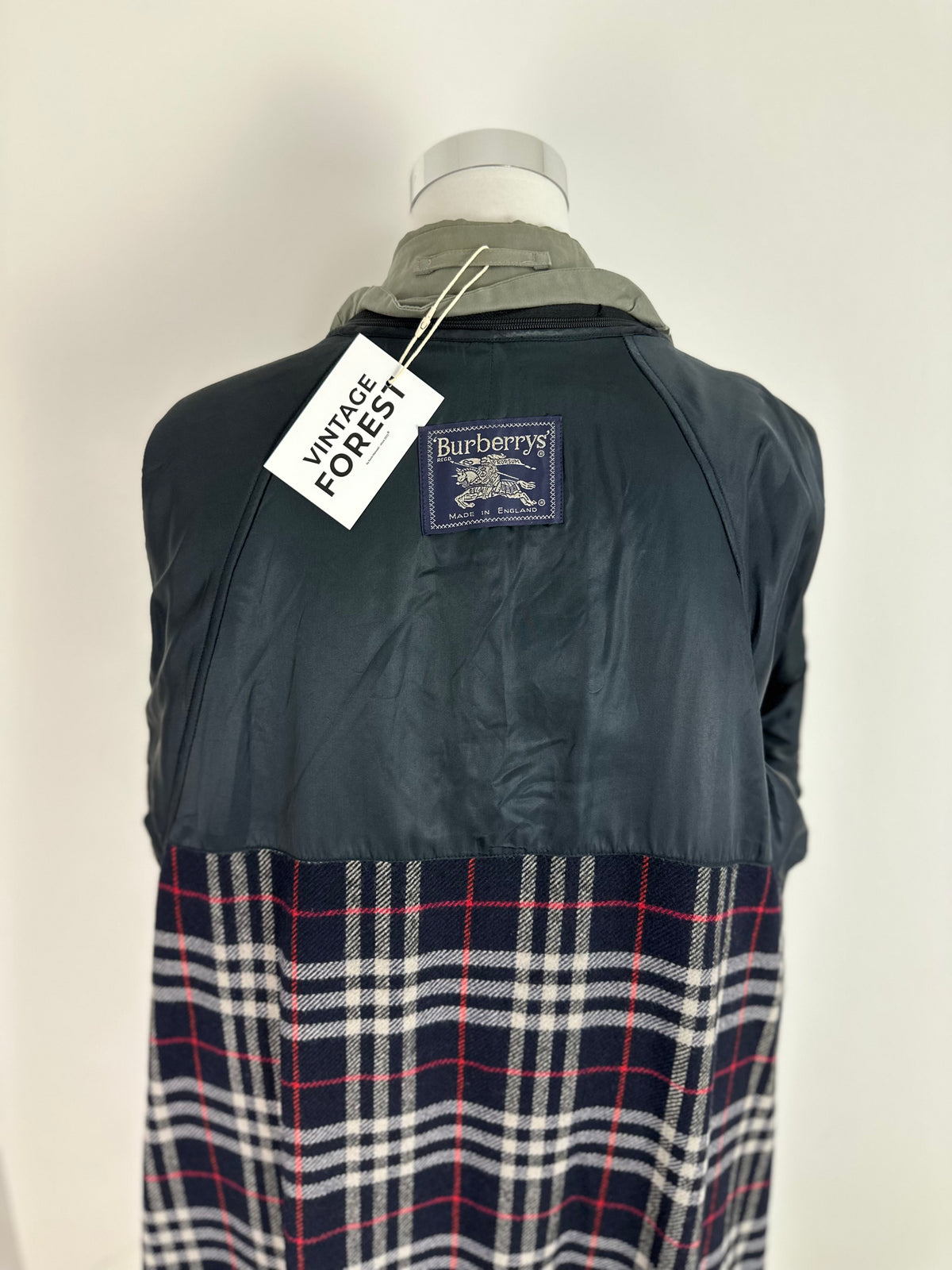 Vintage Burberry Trench Coat Grey Size 14 L