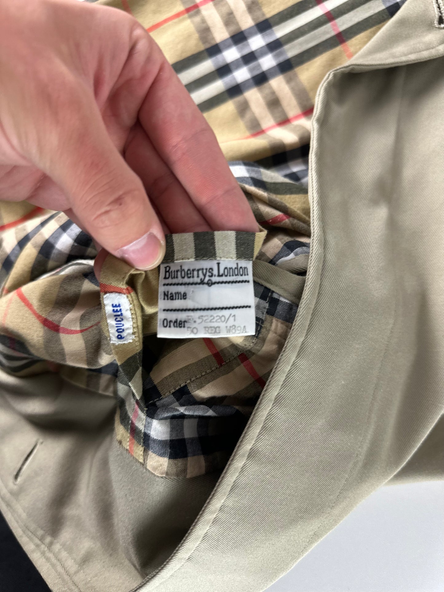 Vintage Burberry Car Coat Size 50 L