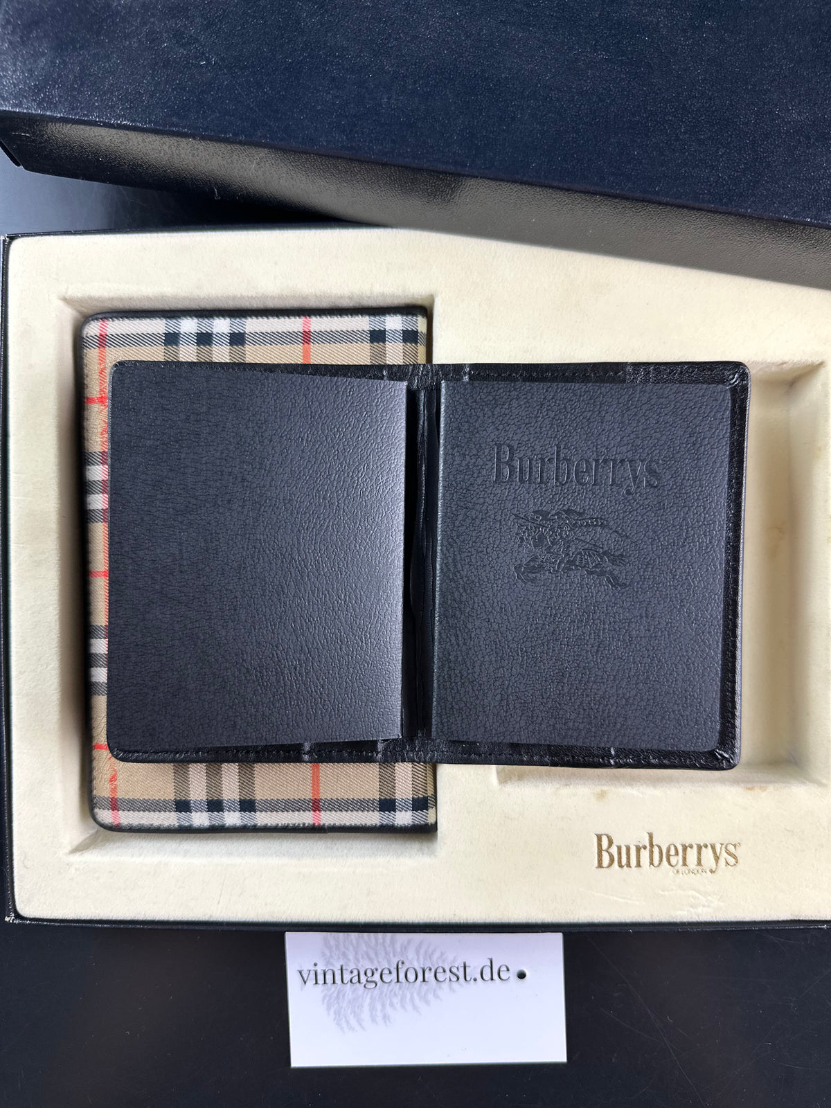 Vintage Burberry Nova Check Agenda Planner Notebook Cover