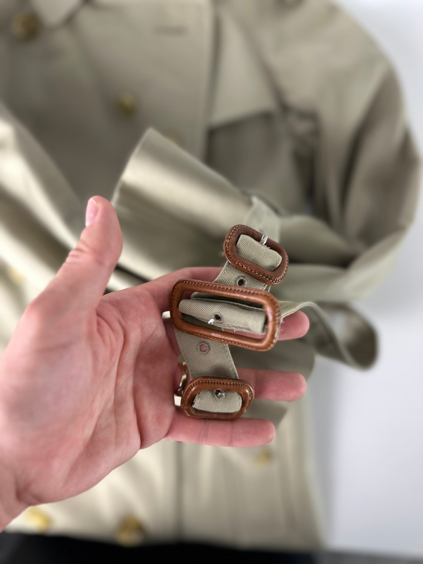 Vintage Burberry Trench Coat Size 8 XS