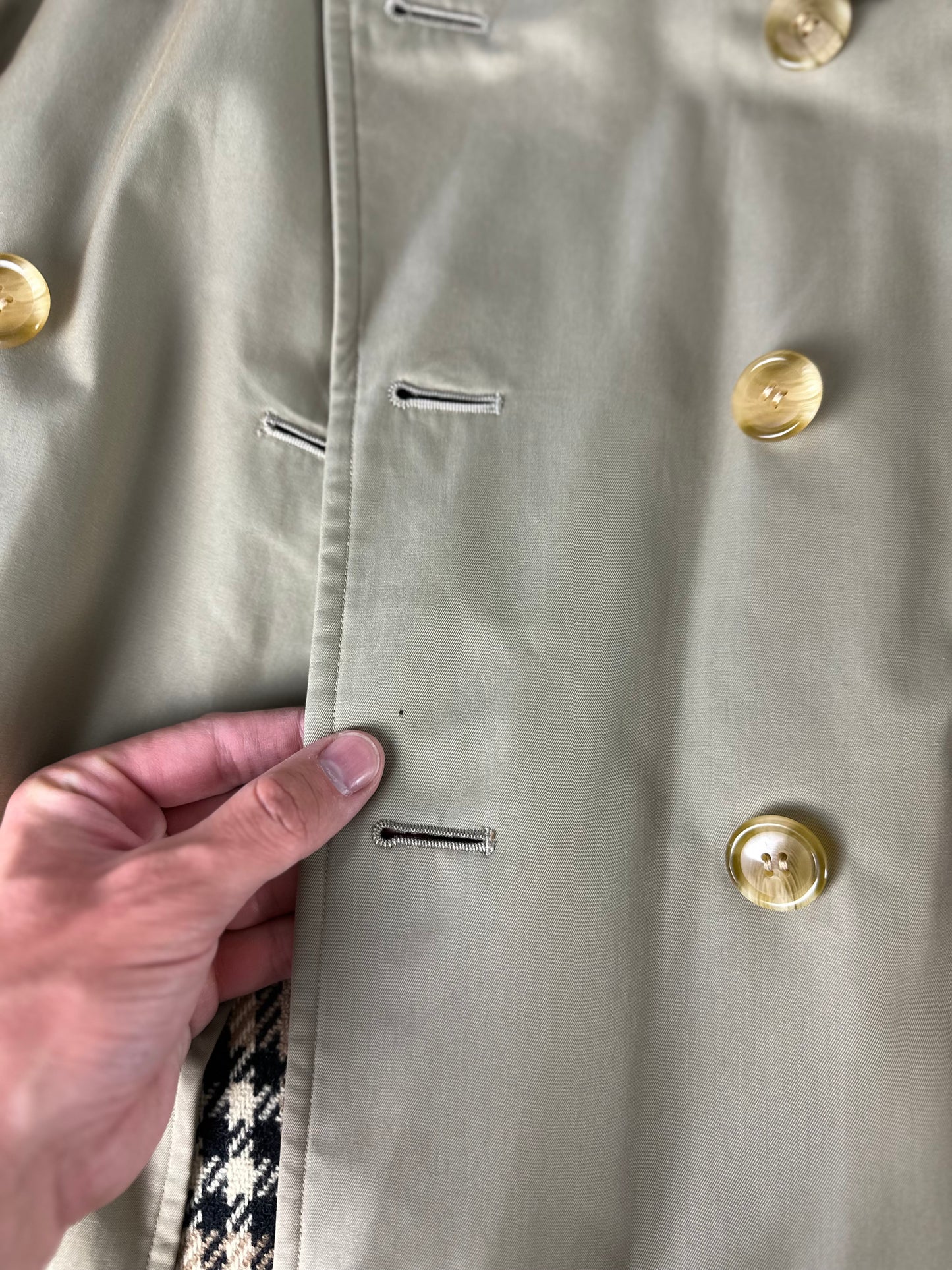 Vintage Burberry Trench Coat Size 10 S With Lining