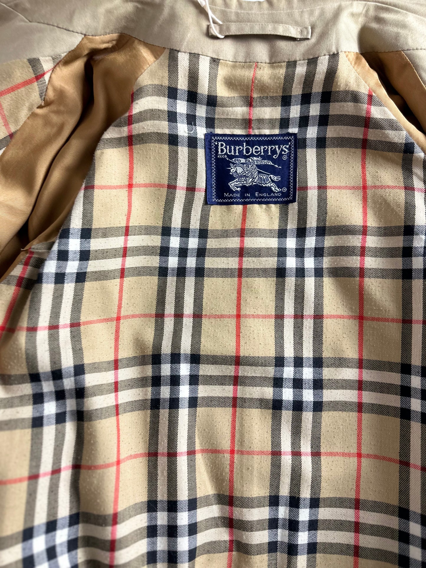 Vintage Burberry Car Coat Beige Size 54 XL