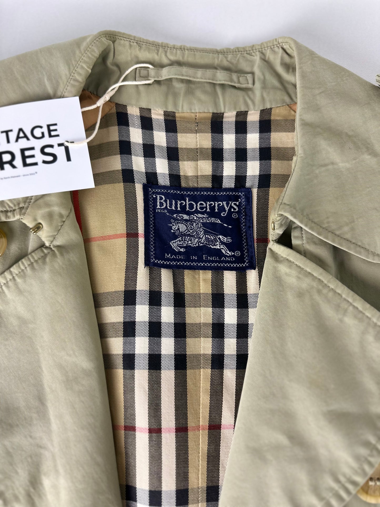 Vintage Burberry Trench Coat Size 14 L