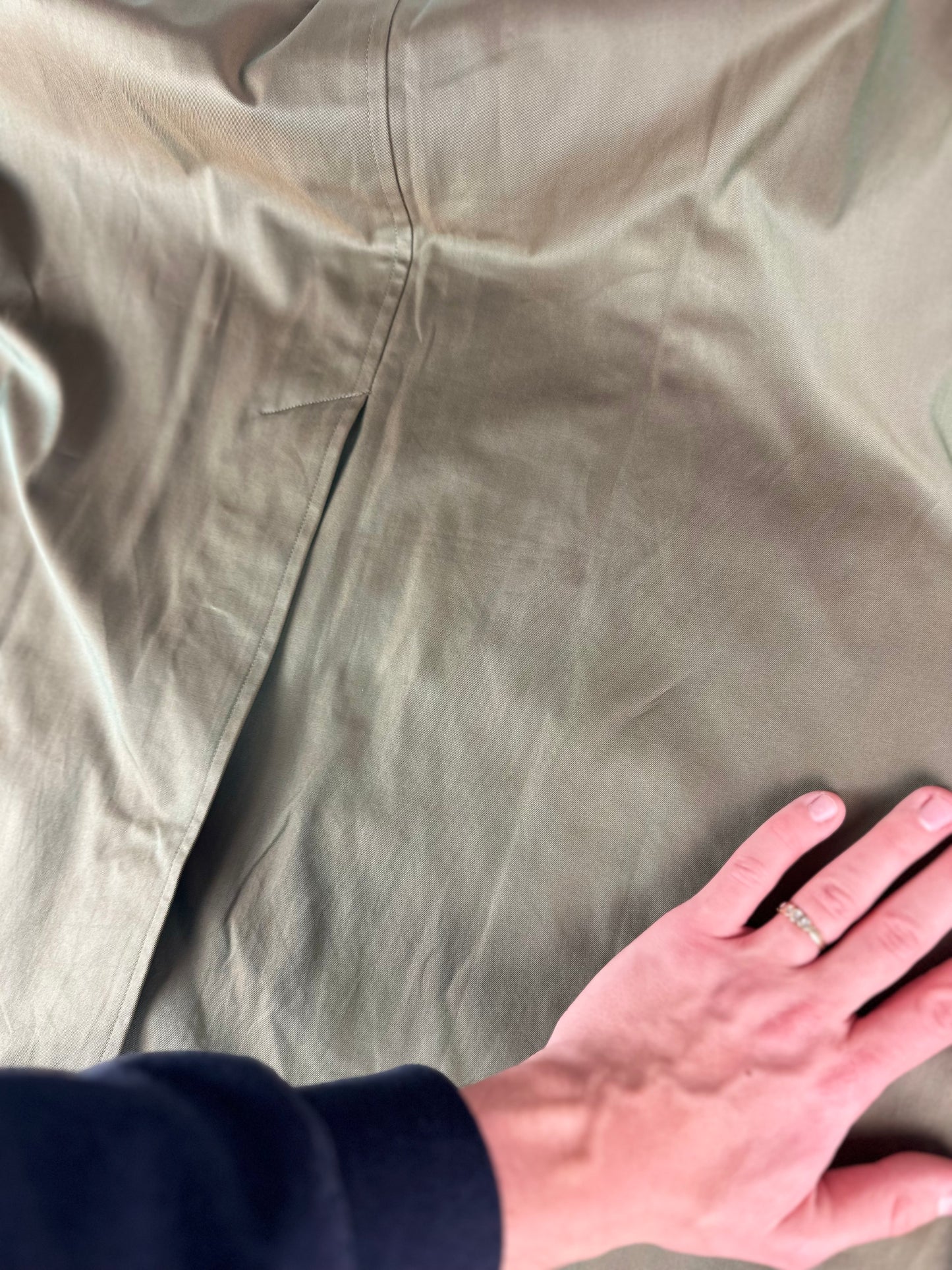 Vintage Burberry Car Coat Khaki Size 48 M