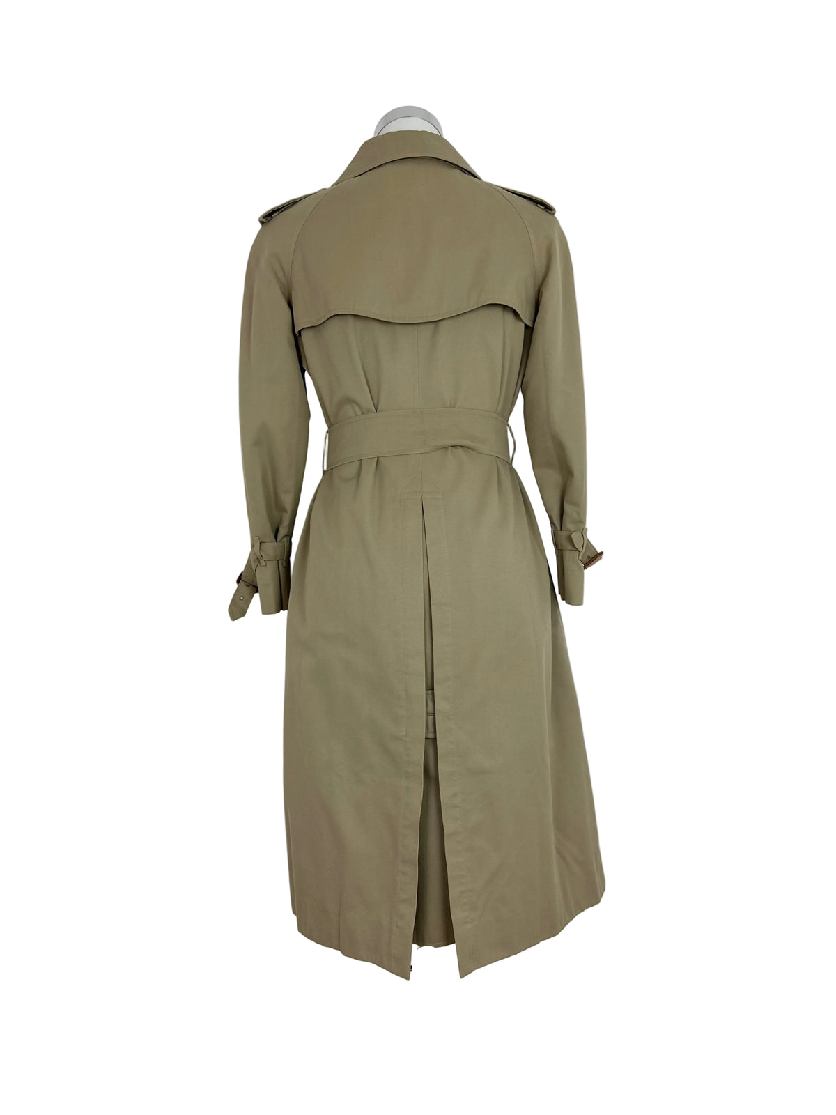 Vintage Burberry Trench Coat Beige Size 8 XS