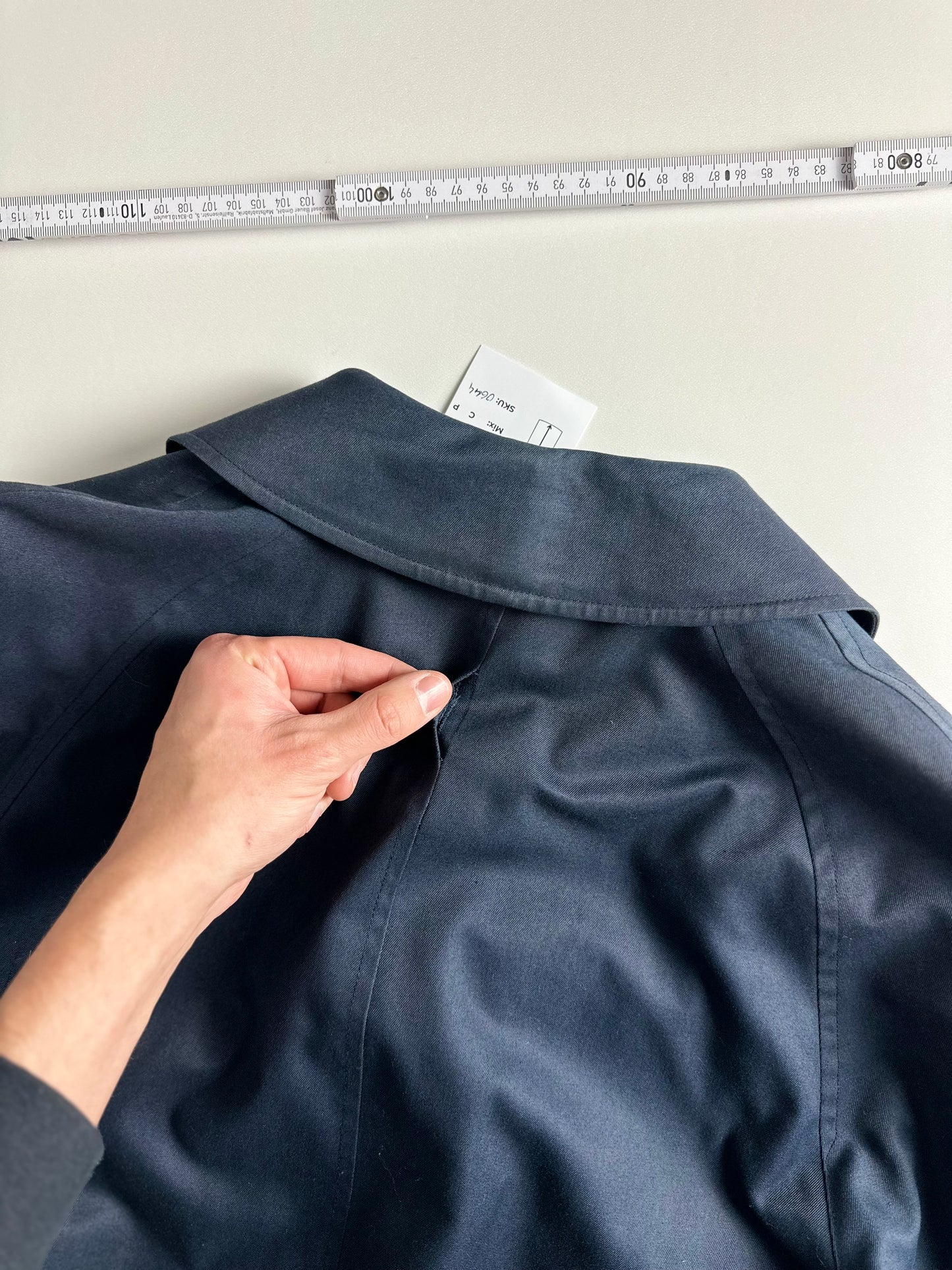 Vintage Burberry Car Coat Navy Size 48 M