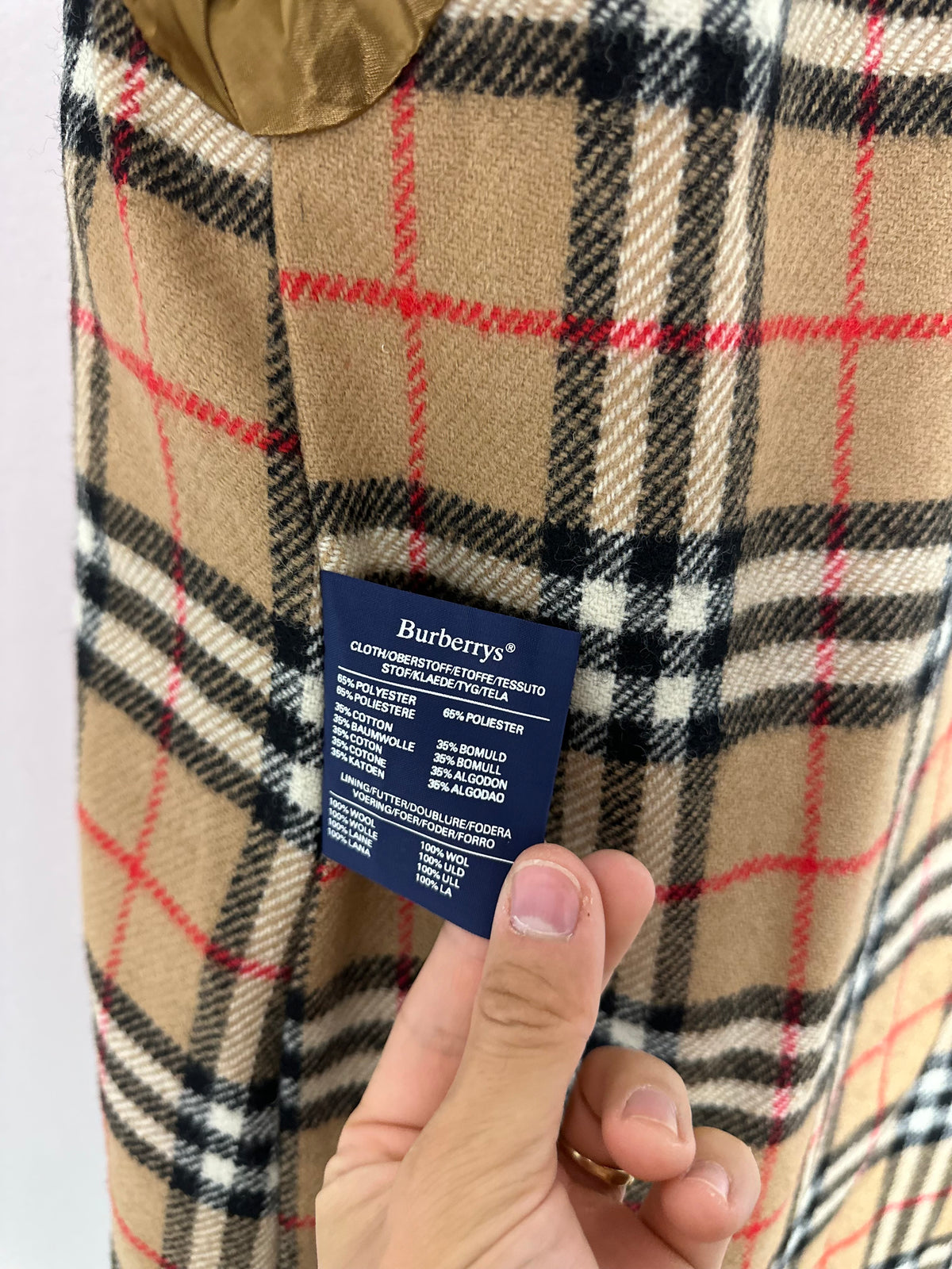Vintage Burberry Trench Coat Red Size 12 M