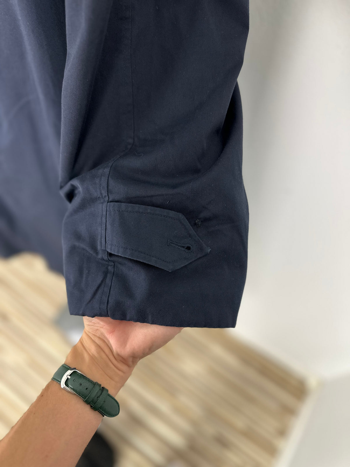 Vintage Burberry Car Coat Navy Size 56 XL