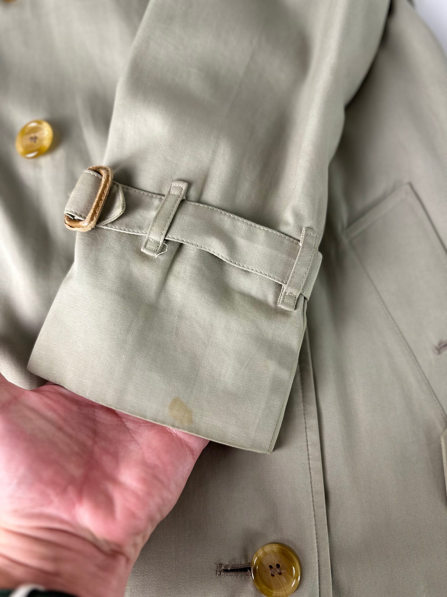 Vintage Burberry Trench Coat Size 6 XXS
