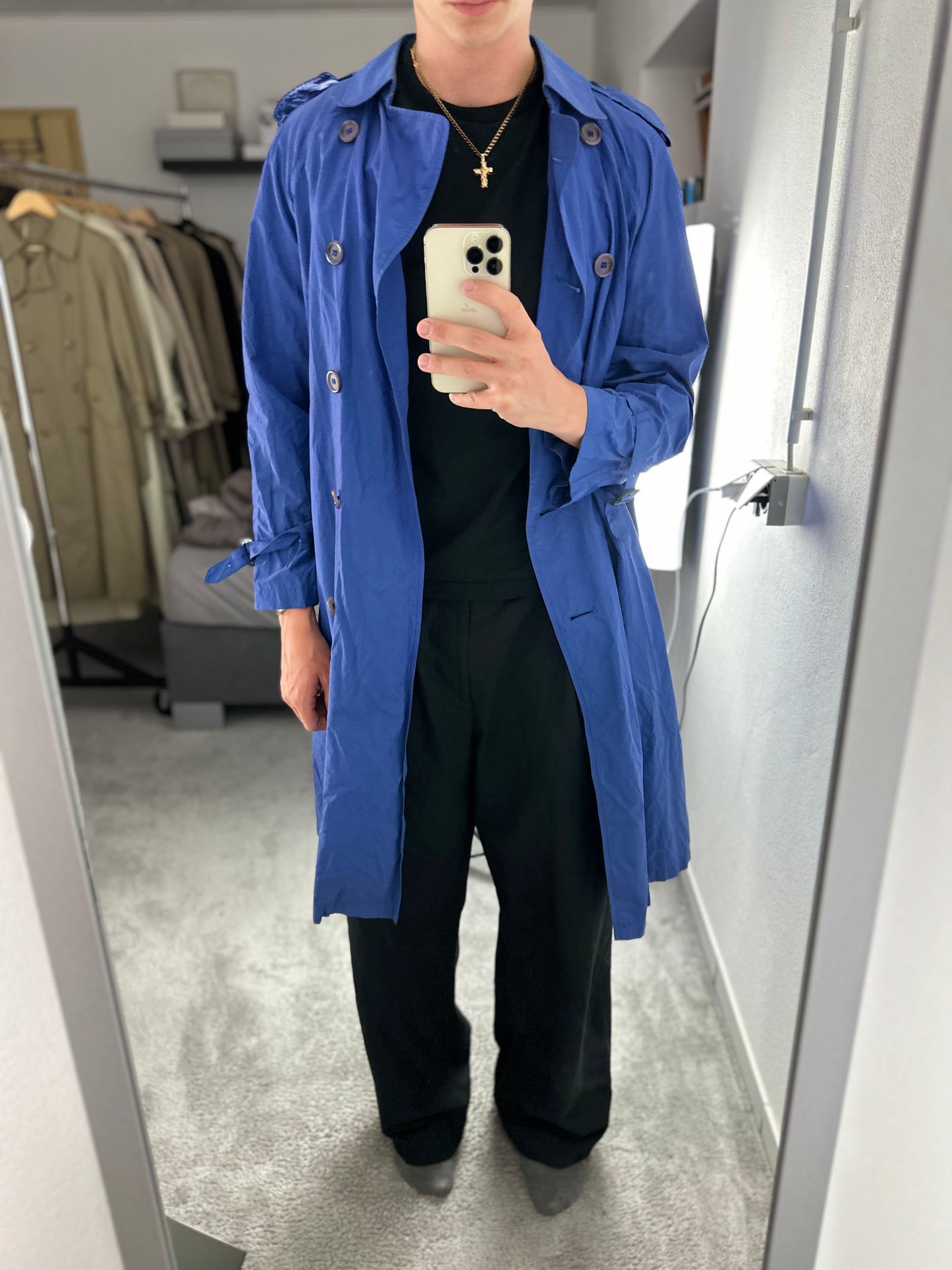 Vintage Burberry Trench Coat Size 12 M