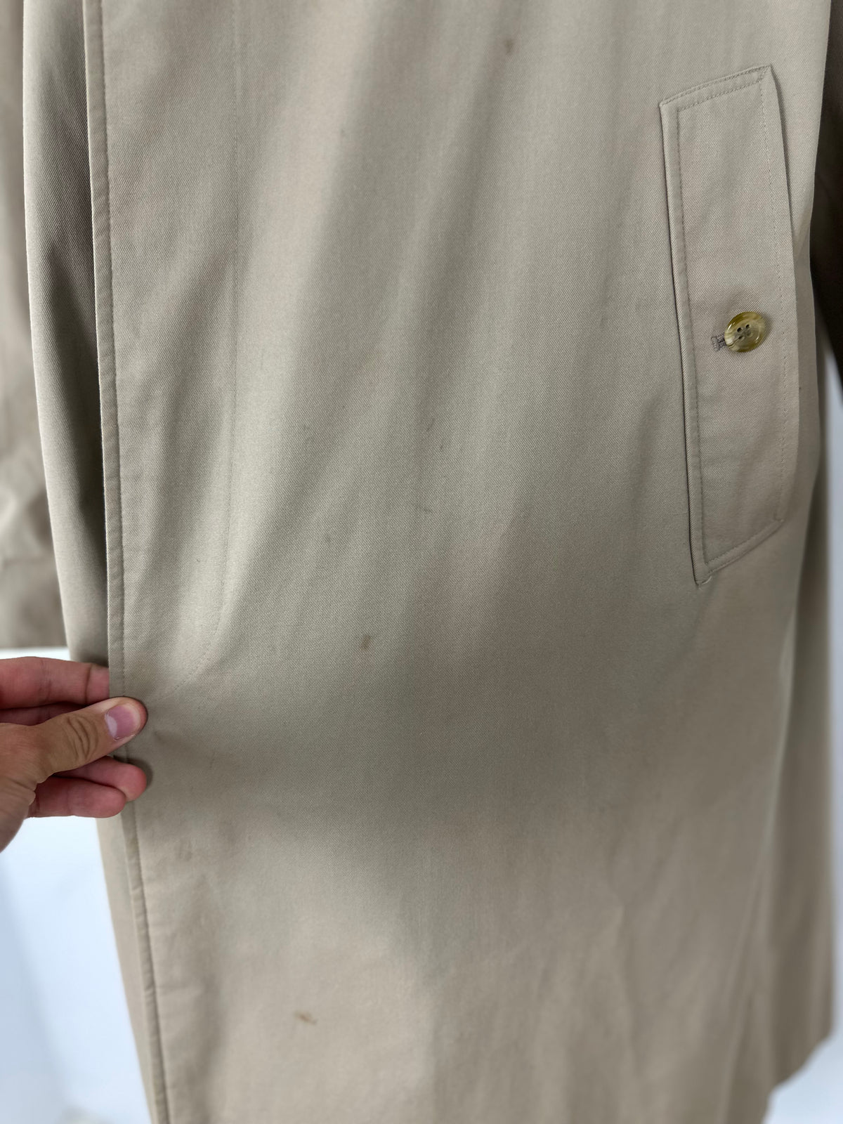 Vintage Burberry Car Coat Beige Size 52 L