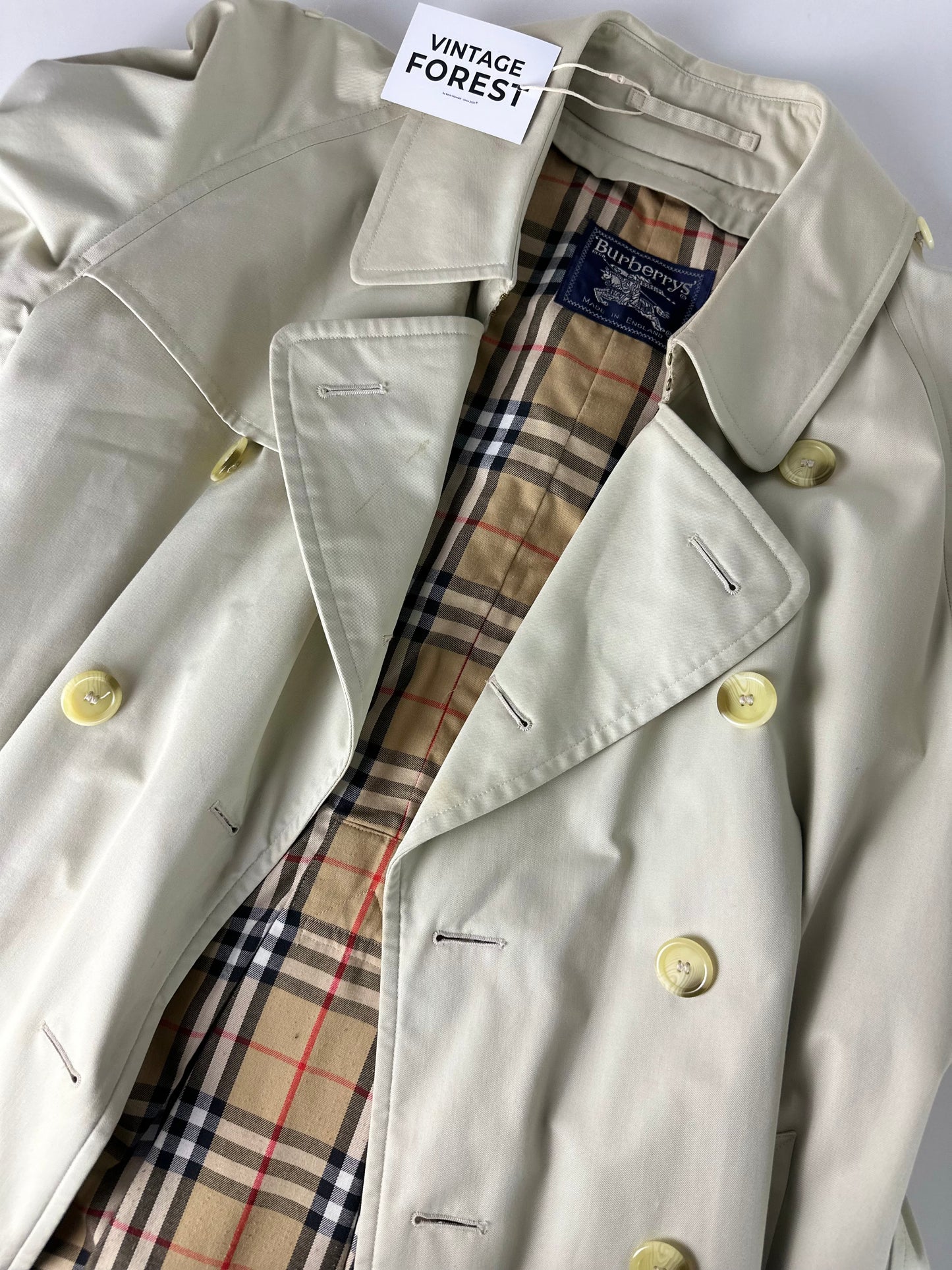 Vintage Burberry Trench Coat Size 48 M