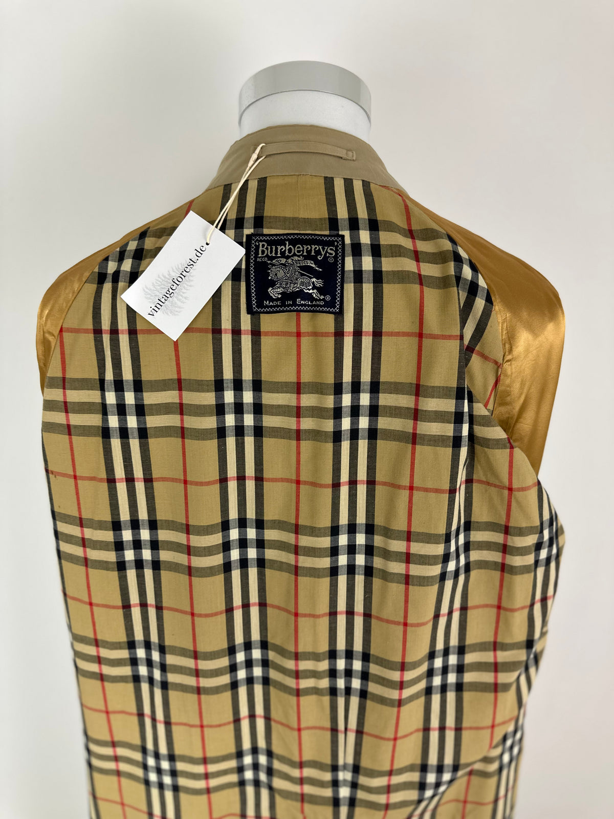 Vintage Burberry Car Coat Beige Size 54 XL
