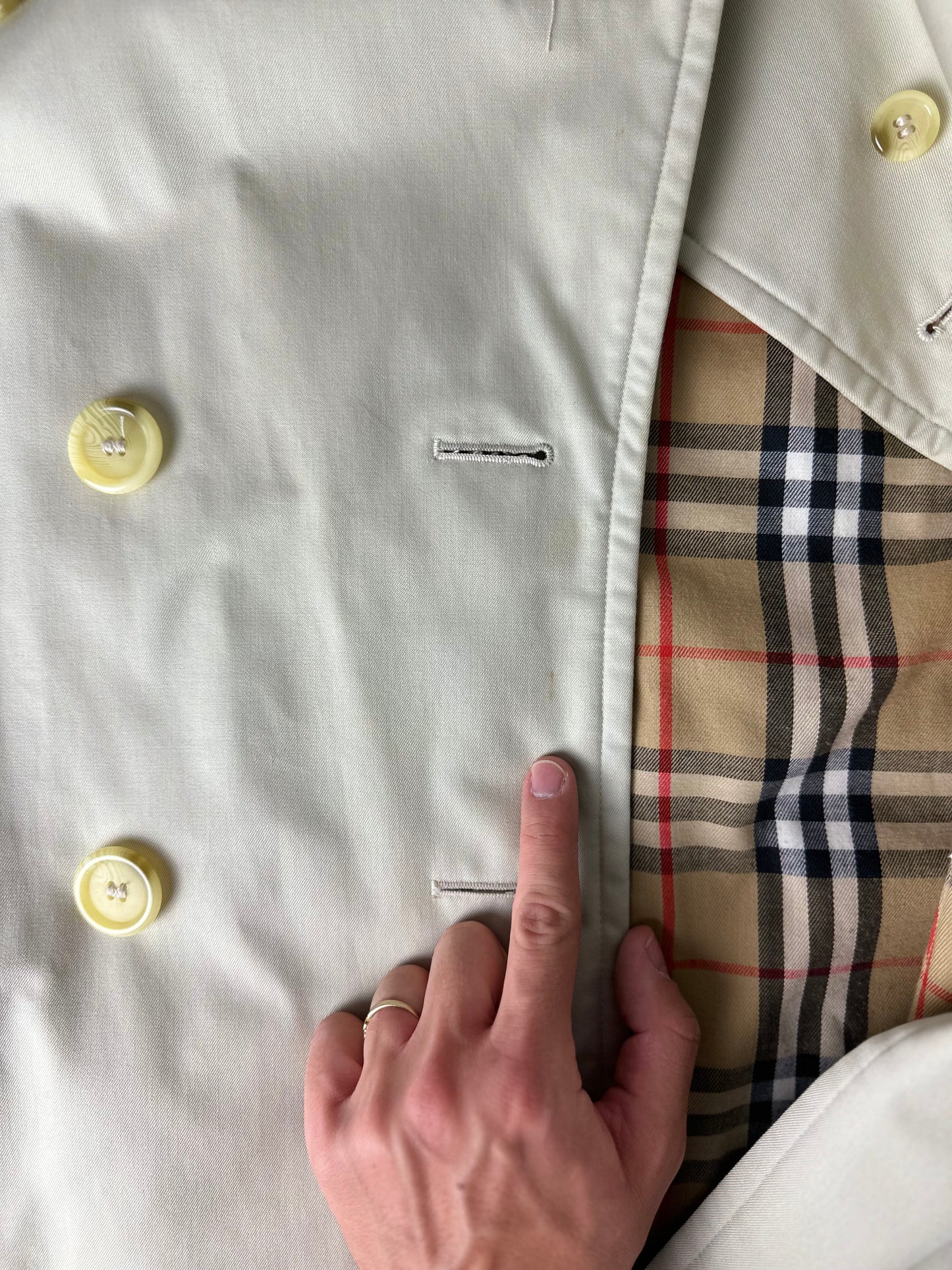 Vintage Burberry Trench Coat Size 48 M