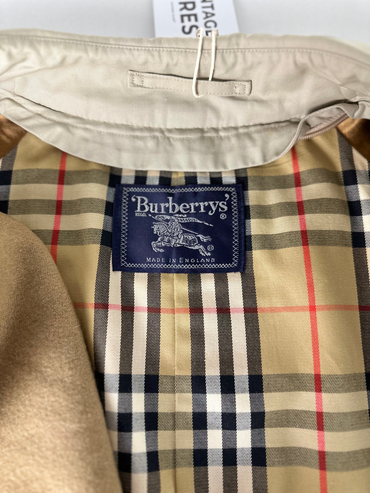 Vintage Burberry Trench Coat Size 48 M With Lining